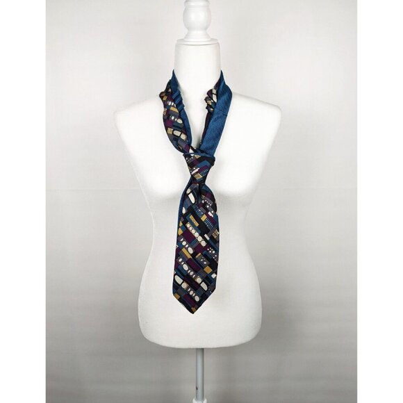 Ogsplosh Women's Turquoise Double Tie Handcrafted NEW - Picture 6 of 6